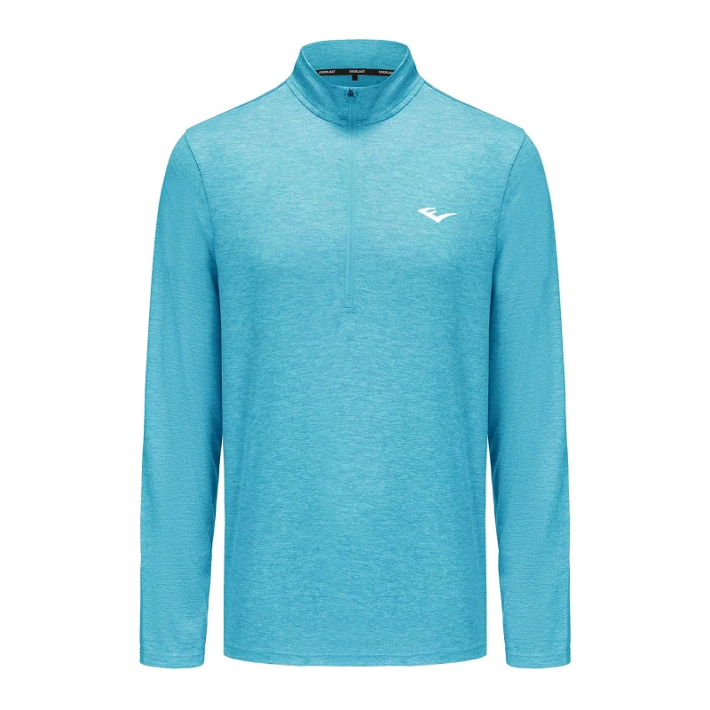 Image of Everlast Flex 1/4 Zip Mens Cyan Blue male S