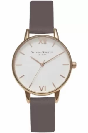 Image of Ladies Olivia Burton White Dial Midi Dial Watch OB16MDW20