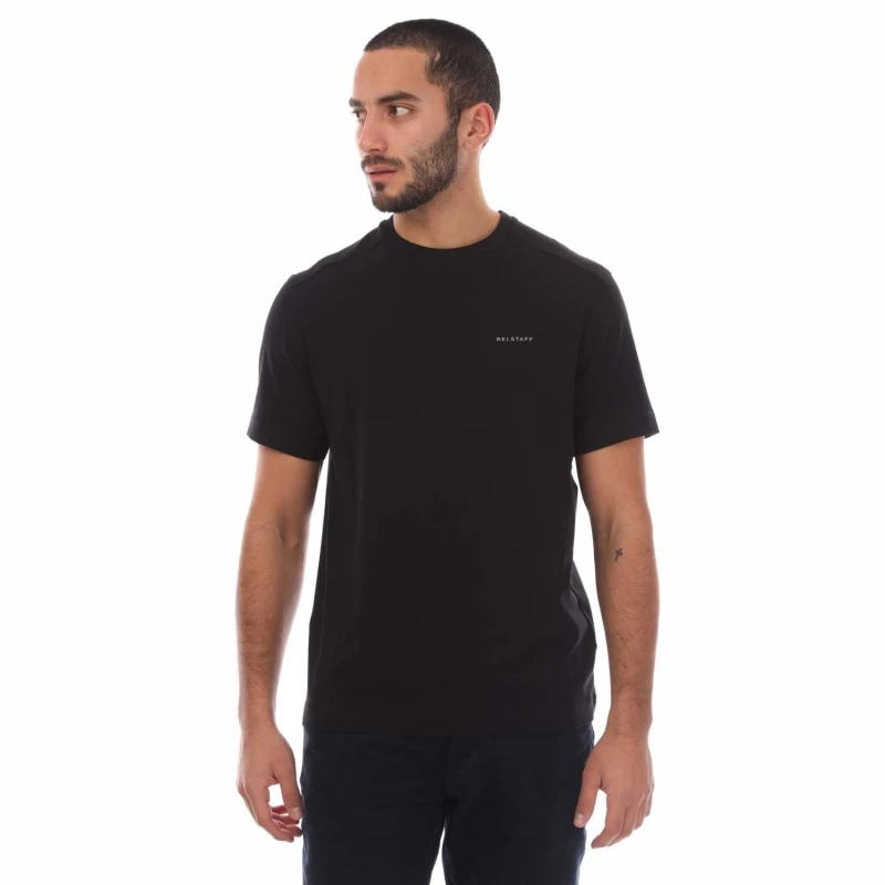 Image of Belstaff Cotton Jersey Alloy T-Shirt Black male 3XL