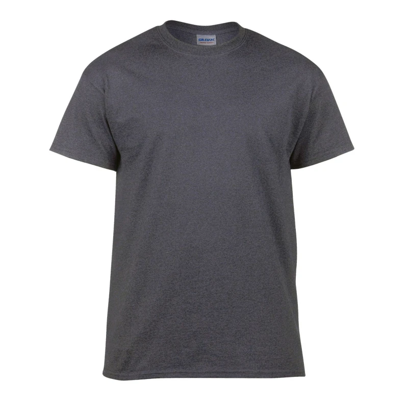Image of Gildan Mens Heavy Cotton T-Shirt in Dark Grey Size: Small Dark Grey Male S