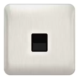 Image of Schneider LSD Data Telephone Single BT Master Black Insert Stainless Steel - GGBL7061BSS