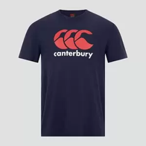 Image of Canterbury Junior Logo T-Shirt Navy 10 Years