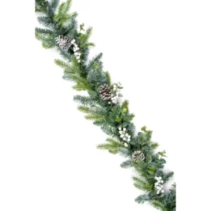 Image of Eucalyptus Christmas Garland with White Berries