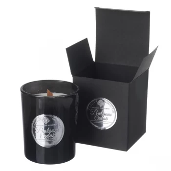Image of Glass Candle Balsam Cedar In Box By Heaven Sends
