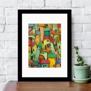 Image of SC425657590 Multicolor Decorative Framed MDF Painting