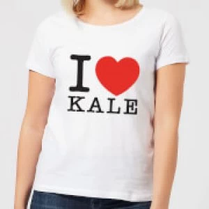 Image of I Heart Kale Womens T-Shirt - White - 3XL