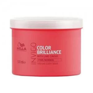 Image of Wella Invigo Brilliance Vibrant Color Mask for Fine/Normal Hair 500ml