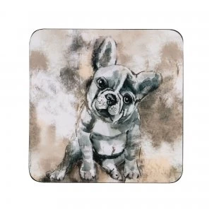 Image of Denby French Bull Dog Coasters Pack of 6