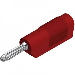 Image of SKS Hirschmann BSB 20 K Banana plug Plug, straight Pin diameter: 4mm Red