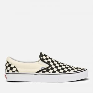 Image of Vans Classic Slip-On Trainers - Black/White Checkerboard - UK 4