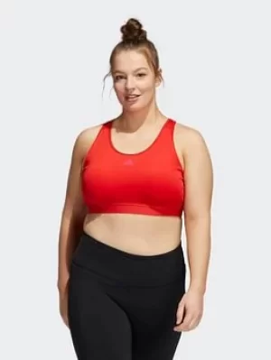 Image of adidas Believe This Bra (plus Size), Red, Size 2X, Women