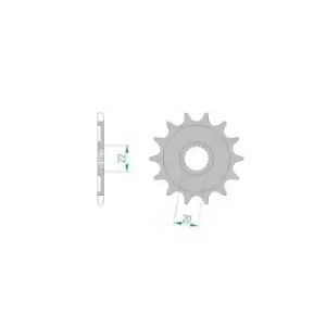 Image of Front sprocket 21309-13 - 21309-13 - Afam