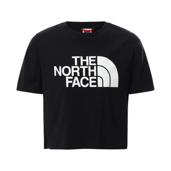 Image of The North Face EASY CROPPED TEE Girls Childrens T shirt in Black - Sizes 8 years,10 years,12 years,14 years,6 years