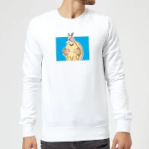 Image of Friends Happy Holidays Christmas Sweatshirt - White - M