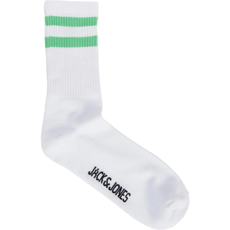 Image of Jack and Jones Stripe Tennis Sock Mens - Green Green 6 - 12 Months