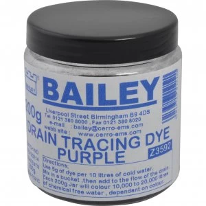 Image of Bailey Drain Tracing Dye Purple 200g