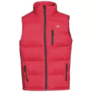 Image of Trespass Mens Clasp Padded Gilet/Bodywarmer (S) (Red)