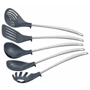 Image of Tramontina 5 Piece Kitchen Utensils Set - Grey