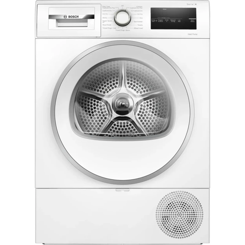 Image of Bosch WTH85224GB 8kg Heat Pump Tumble Dryer - White