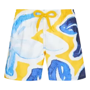 Image of Boys Swim Shorts Ultra-light And Packable Raiatea - Jihin - Yellow - Size 10 - Vilebrequin
