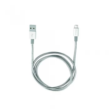 Image of Verbatim Sync and Charge Micro B USB Cable 100cm Silver 48862