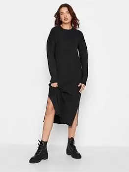 Image of Long Tall Sally Turtle Neck Knitted Dress - Black, Size 14-16, Women