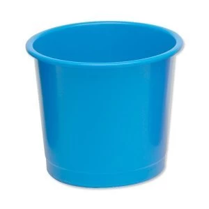 Image of 5 Star Office Waste Bin Polypropylene 14 Litres D304xH254mm Blue
