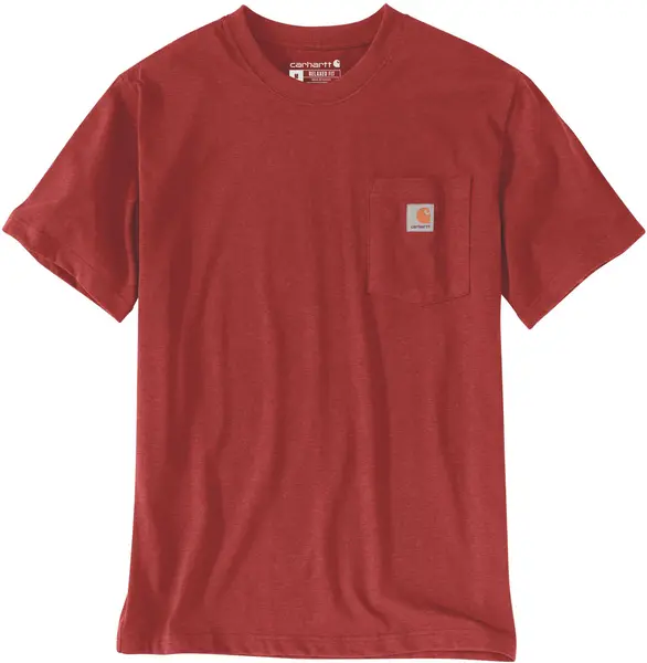 Image of Carhartt Workwear Pocket T-Shirt, red-yellow, Size M