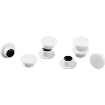 Image of Durable Magnet 475102 (Ø) 15mm Round White 1 Set 475102