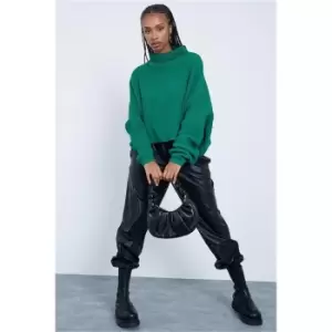 Image of I Saw It First Emerald Green Slouchy Jumper - Green