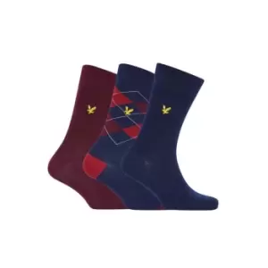 Image of Lyle and Scott Lyle and Scott Hewie Socks Mens - Blue