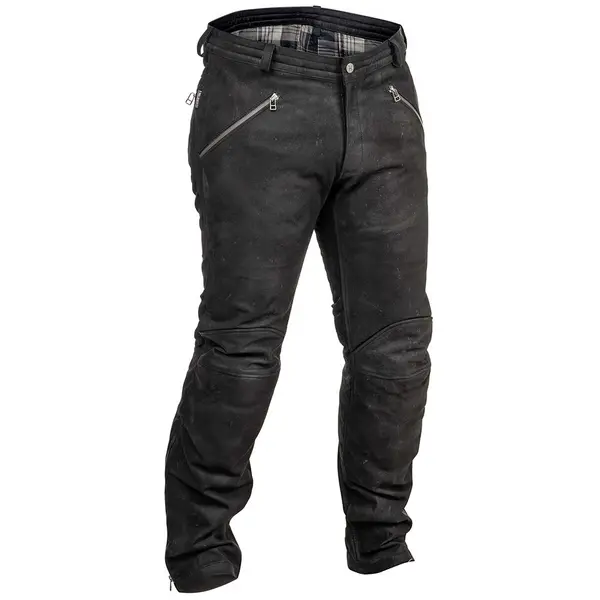 Image of Halvarssons Sandtorp Leather Pants Black Size 48