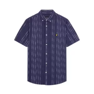 Image of Lyle and Scott Multi Stripe Shirt Mens - Blue