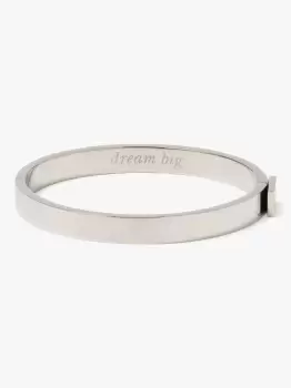 Image of Kate Spade Dream Big Idiom Bangle, Silver, One Size