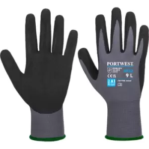 Image of Portwest Dermiflex Aqua Water Repellent Gloves Grey/ Black M