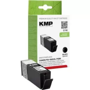 Image of KMP Ink replaced Canon PGI-580 XXL Compatible Black C110 1576,0201