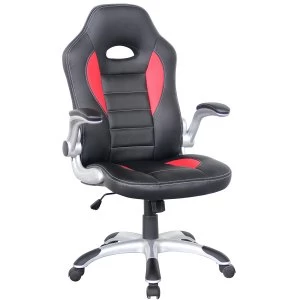 Image of Alphason Talladega Adjustable Racing Chair - Black/Red
