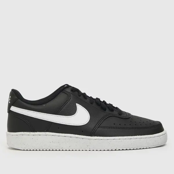 Image of Nike court vision trainers in Black & white Black/White UK 12 (EU 47½)