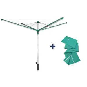 Image of Leifheit Rotary Dryer Linomatic 500 Deluxe & Cover, 50 Meter