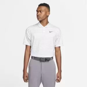 Image of Nike Essential Stripe Polo Shirt Mens - White