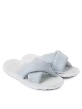 Image of Totes Iso-Flex Waffle Slider With Memory Foam