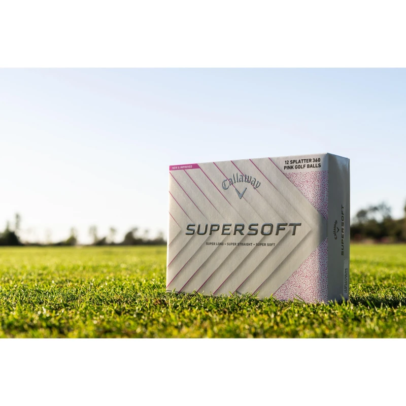 Image of Callaway Supersoft Matte Golf Ball Pack Pink unisex One Size