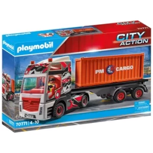 Image of Playmobil Truck with Cargo Container (70771)