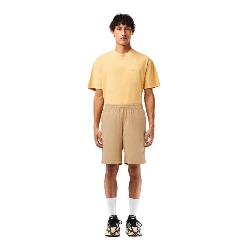 Image of Lacoste Mens Tailored Fit Chino Shorts Sand male XS