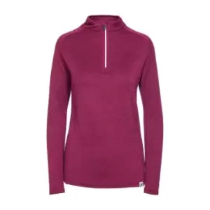 Image of Trespass Womens/Ladies Freya Long-Sleeved Sports Top (S) (Berry Purple Marl)