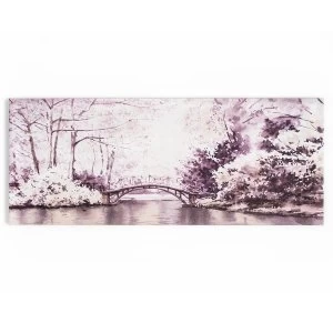 Image of Graham and Brown Watercolour Forest Bridge Wall Art