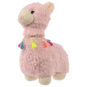 Image of Llama Pink Brown Llama Door Stop
