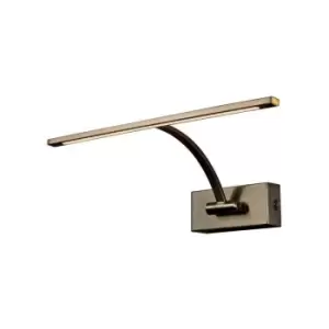 Image of Small 1 Arm Wall Lamp, Picture Light, 1 x 6W LED, 3000K, 470lm, Bronze - Luminosa Lighting