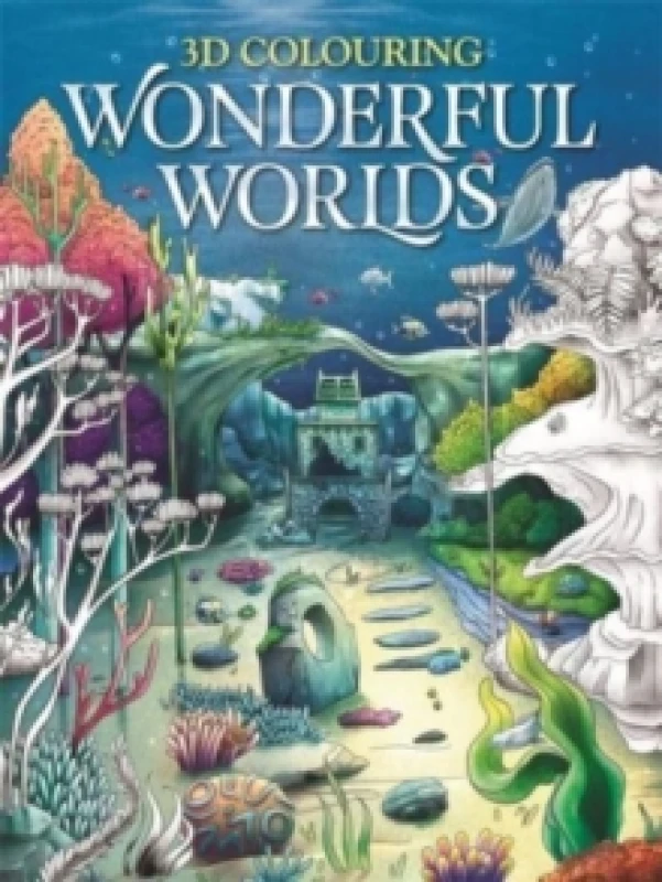 Image of 3D Colouring: Wonderful Worlds Paperback / softback