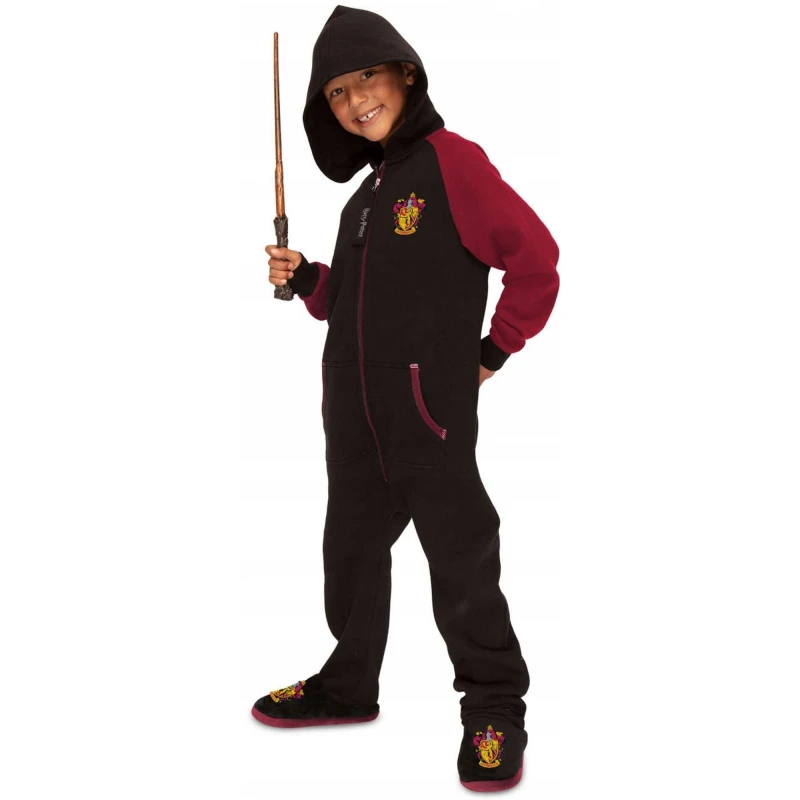 Image of Harry Potter Kids Harry Potter Gryffindor Jumpsuit - Black 7-9 years
